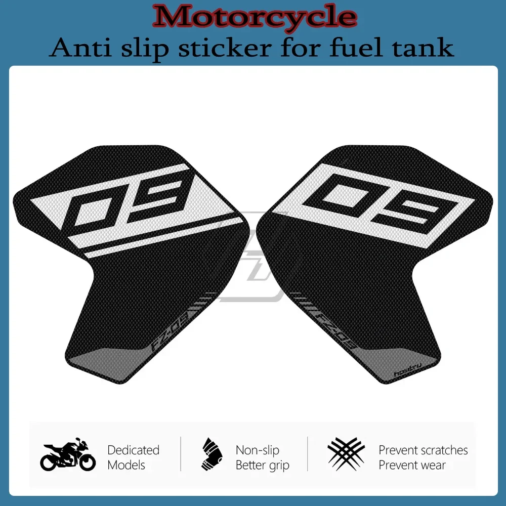 Motorcycle Side Tank Pad Protection Knee Grip Mat For Yamaha FZ-09 FZ09 2013-2020 Fuel tank side sticker
Motorcycle Side Tank Pad Protection Knee Grip Mat For Yamaha FZ-09 FZ09 2013-2020 Fuel tank side sticker