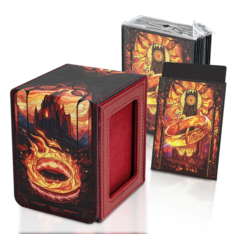 A card box printed with Lord of the Rings and a set of card sleeves printed with Lord of the Rings, combo set
A card box printed with Lord of the Rings and a set of card sleeves printed with Lord of the Rings, combo set