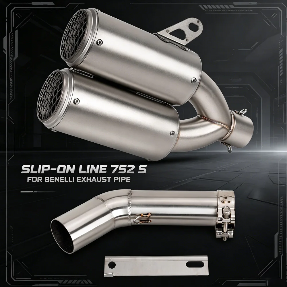 Slip On Line For Benelli 752S 752 S BJ752 Motorcycle Exhaust Tailpipe Kit Streetbike Escape Adapter Double Exit Muffler With Net
Slip On Line For Benelli 752S 752 S BJ752 Motorcycle Exhaust Tailpipe Kit Streetbike Escape Adapter Double Exit Muffler With Net