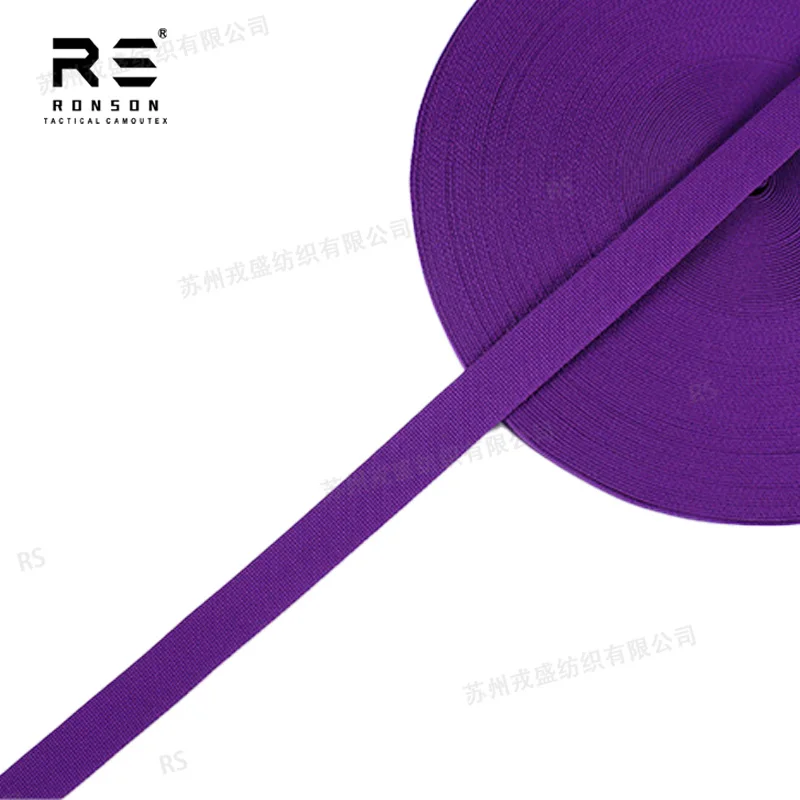 Purple Color 1" 25MM 100% Polyester Strap High Tenacity Durable Use for Sewing Outdoor Webbing Band Tactical Gears and Bags
Purple Color 1" 25MM 100% Polyester Strap High Tenacity Durable Use for Sewing Outdoor Webbing Band Tactical Gears and Bags