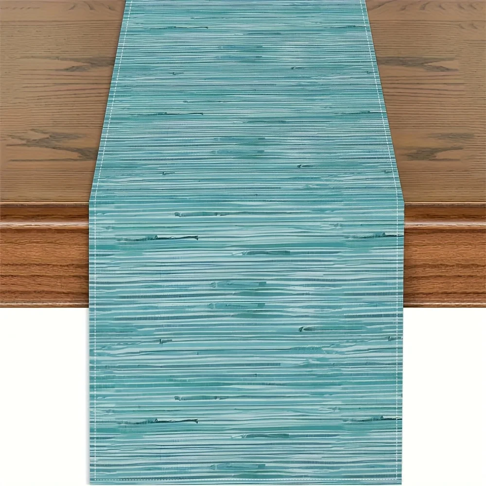 1 Teal Coastal Striped Table Runner Single Sided 2D Print Minimalist Home Kitchen Dining Room Beach Vibe Decor Party Table Decor
1 Teal Coastal Striped Table Runner Single Sided 2D Print Minimalist Home Kitchen Dining Room Beach Vibe Decor Party Table Decor