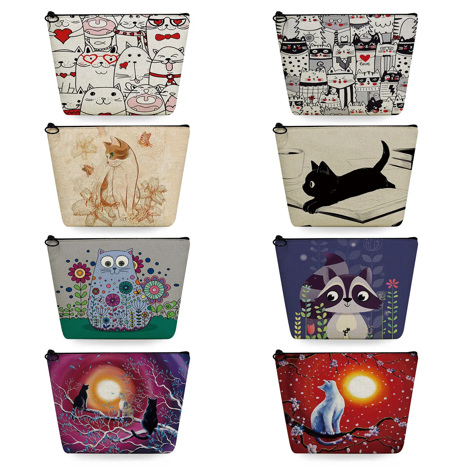 Custom Cartoon Animal Makeup Organizer Cute Cat Print Pencil Cases School Teacher Gift Women's Cosmetic Bag Travel Toiletry Bags
Custom Cartoon Animal Makeup Organizer Cute Cat Print Pencil Cases School Teacher Gift Women's Cosmetic Bag Travel Toiletry Bags