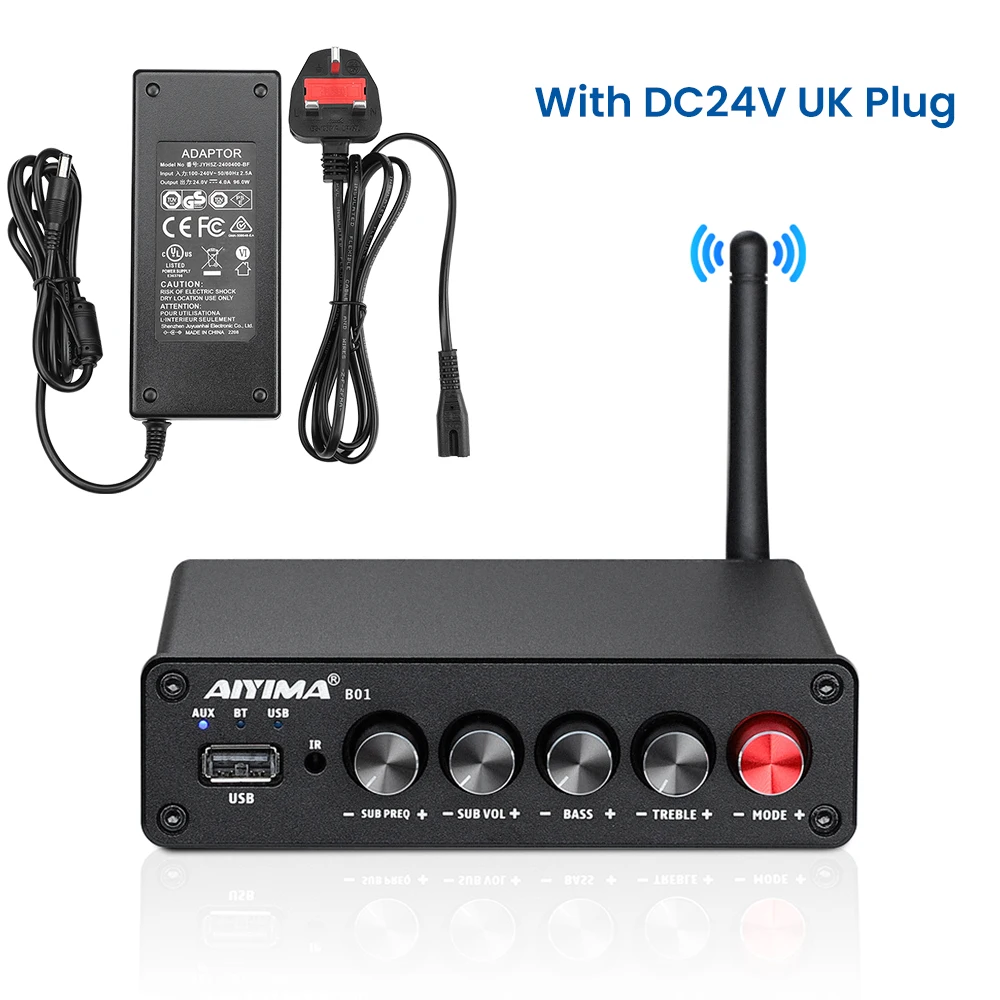 Home Theater Channel Power Amplifier Subwoofer Output Bass & Treble Control Audio Amp
Home Theater Channel Power Amplifier Subwoofer Output Bass & Treble Control Audio Amp