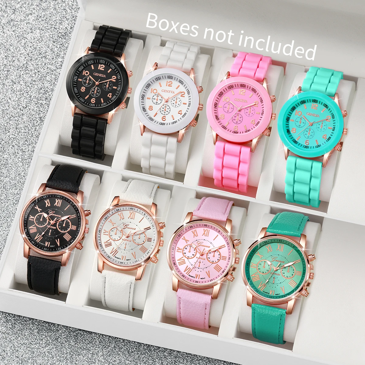 8PCS/Set Fashion Women Watches Simple Roud Dial Quartz Watch Casual Wristwatches Reloj Mujer Girls Clock Gift(Without Box)
8PCS/Set Fashion Women Watches Simple Roud Dial Quartz Watch Casual Wristwatches Reloj Mujer Girls Clock Gift(Without Box)