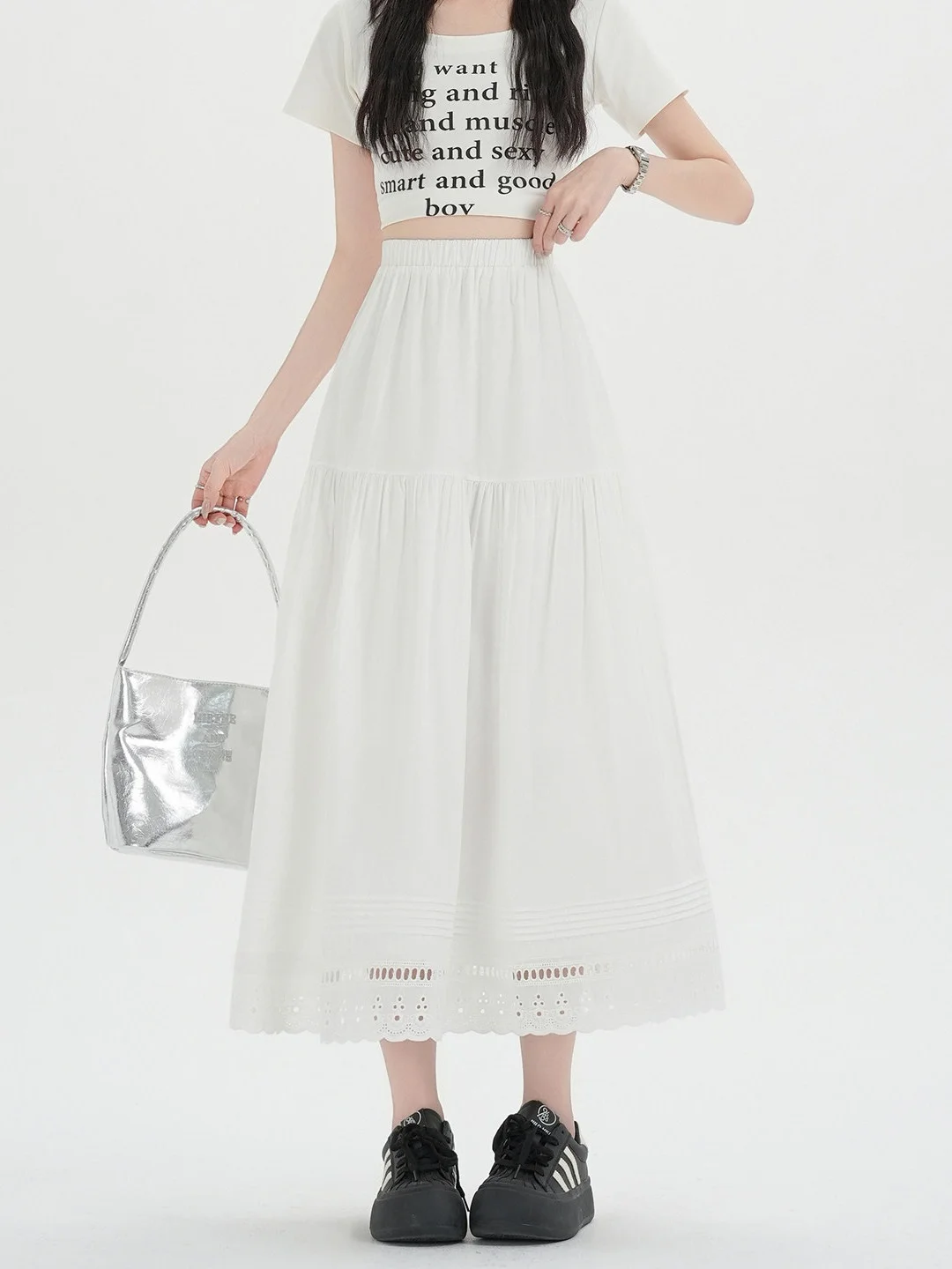 White Lace Trim A-Line Skirt High Waist Women's Spring 2026 New Korean Sle Small Size Fairy Skirt Breathable Skin-Frie...
White Lace Trim A-Line Skirt High Waist Women's Spring 2026 New Korean Sle Small Size Fairy Skirt Breathable Skin-Frie...