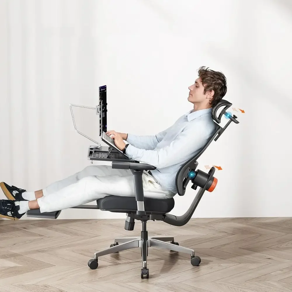 Special OfferErgonomic Office Chair With Footrest, Auto-Adjusting Backrest, 4D Armrests, 96°-136° Recline, Black, Laptop Table I
Special OfferErgonomic Office Chair With Footrest, Auto-Adjusting Backrest, 4D Armrests, 96°-136° Recline, Black, Laptop Table I