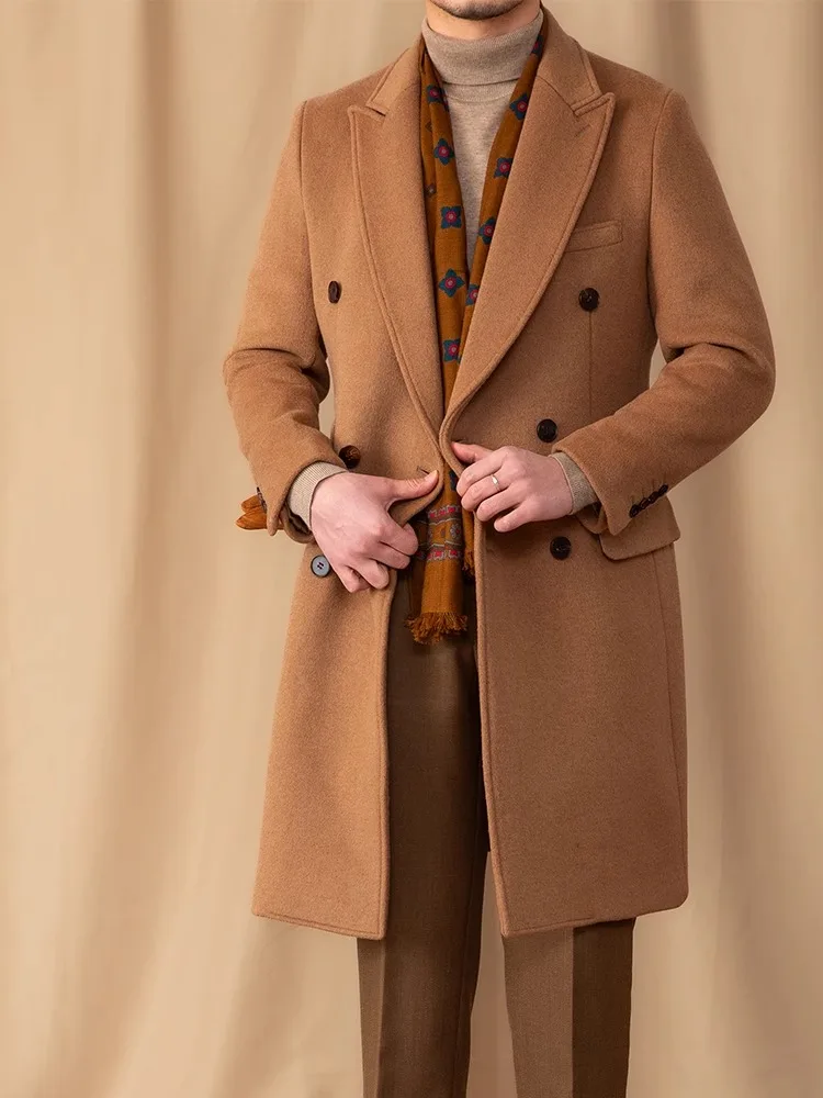 Men's 50% Wool Overcoat | 960g Thickened Hip Lapel | Double Breasted Mid-Length | Chai's Oversized Warm Coat
Men's 50% Wool Overcoat | 960g Thickened Hip Lapel | Double Breasted Mid-Length | Chai's Oversized Warm Coat