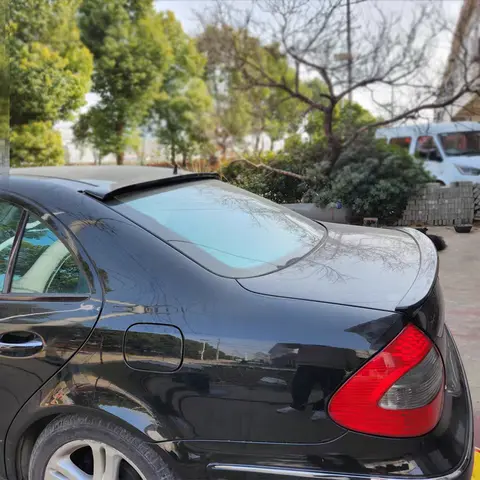 Rear Trunk Lid Car Spoiler For 2003 04 05 06 07 2008 Mercedes Benz E W211 Glossy Black ABS Plastic Material Accessories Parts
