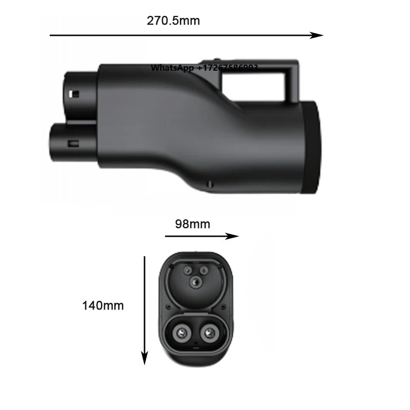IP54 Electric Vehicle Charging Station DC EV Charger Adapter 250A CHAdeMO to CCS2 CCS2 to CHAdeMO CCS1 to CCS2 Adapter
IP54 Electric Vehicle Charging Station DC EV Charger Adapter 250A CHAdeMO to CCS2 CCS2 to CHAdeMO CCS1 to CCS2 Adapter