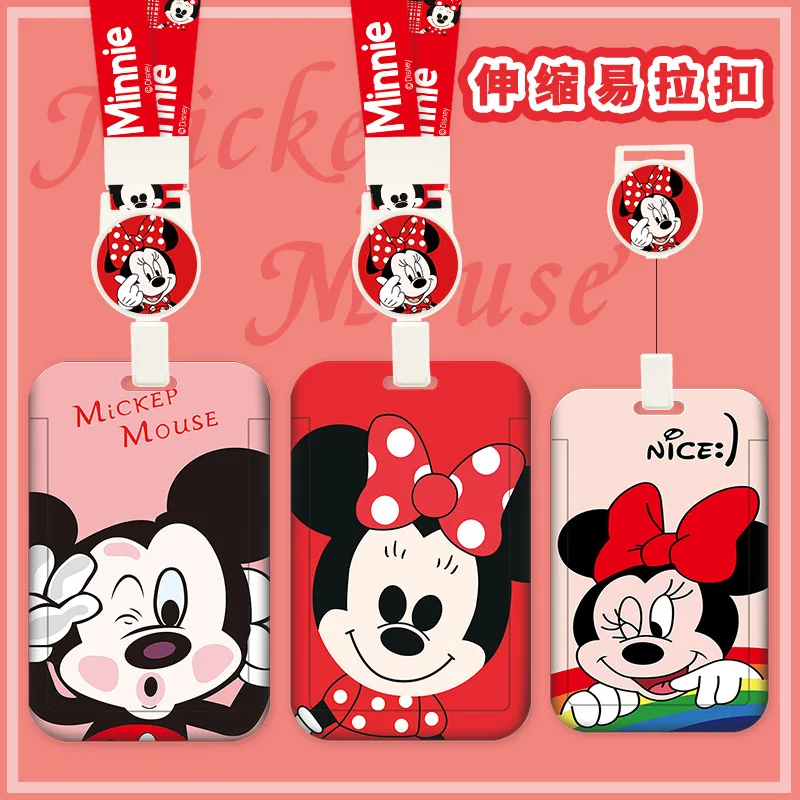 Disney Mickey Mouse Card Set Cartoon Telescopic Buckle Hanging Rope Bus Card Meal Card Chest Badge Student Card Gift
Disney Mickey Mouse Card Set Cartoon Telescopic Buckle Hanging Rope Bus Card Meal Card Chest Badge Student Card Gift