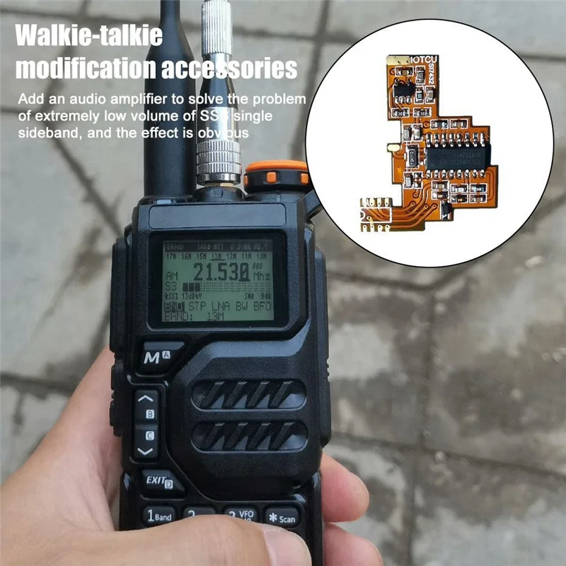 -N21R For Quansheng K5 K6 SI4732 Board FPC Modification Shortwave Full Band Reception+2M Expansion Chip+2Xdonut Antenna
-N21R For Quansheng K5 K6 SI4732 Board FPC Modification Shortwave Full Band Reception+2M Expansion Chip+2Xdonut Antenna