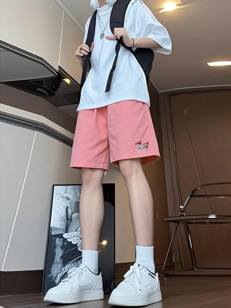 Pink Dopane Summer orts Men's Ice Silk Five-Quarter Casual Pants Sausage Dog Embroidery Qui Dry Outdoor Leisure Trousers
Pink Dopane Summer orts Men's Ice Silk Five-Quarter Casual Pants Sausage Dog Embroidery Qui Dry Outdoor Leisure Trousers