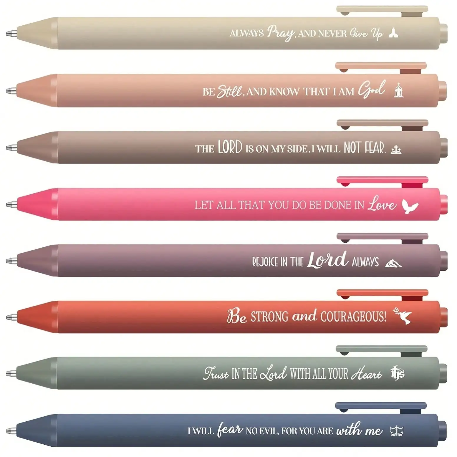 Bible Verse Pens Christian Ballpoint Pens Inspirational Quotes Small Retractable Religious Gifts for Office School
Bible Verse Pens Christian Ballpoint Pens Inspirational Quotes Small Retractable Religious Gifts for Office School