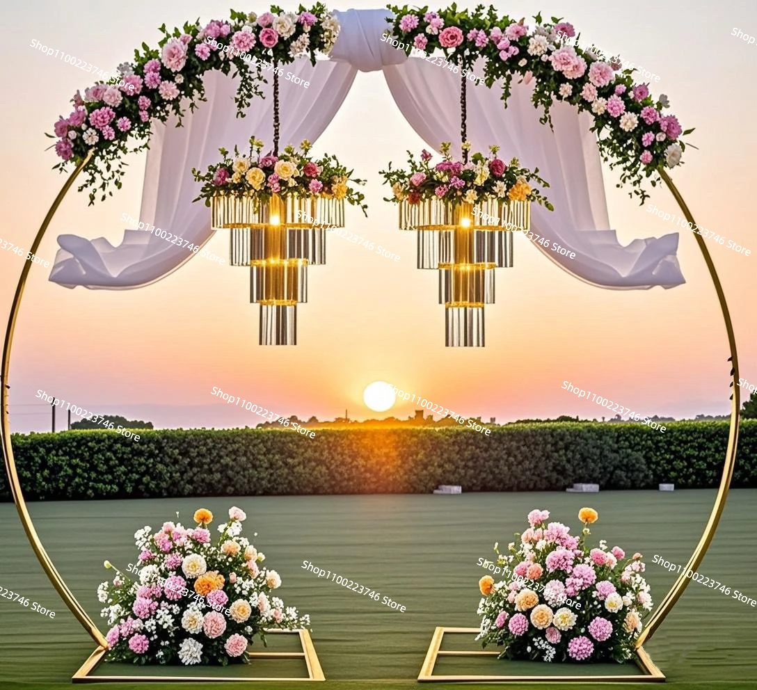 4pcs Luxury wedding props, stage decor, hanging acrylic chandelier center piece, flower arch, wedding birthday party decoration
4pcs Luxury wedding props, stage decor, hanging acrylic chandelier center piece, flower arch, wedding birthday party decoration