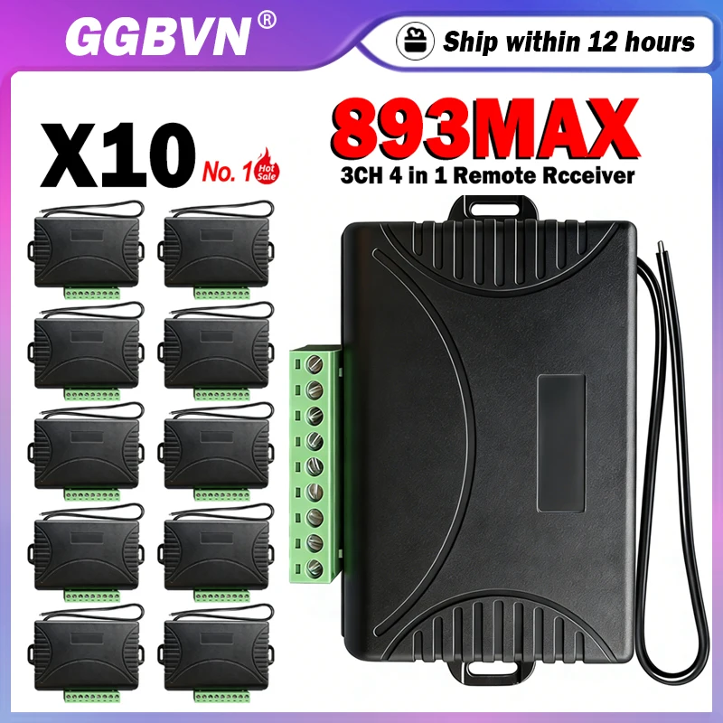 893MAX Garage / Gate Remote Control Receiver Gate Opener Work With 895MAX 890MAX 891LM 953EV 893LM 956EV Garage Door Opener
893MAX Garage / Gate Remote Control Receiver Gate Opener Work With 895MAX 890MAX 891LM 953EV 893LM 956EV Garage Door Opener