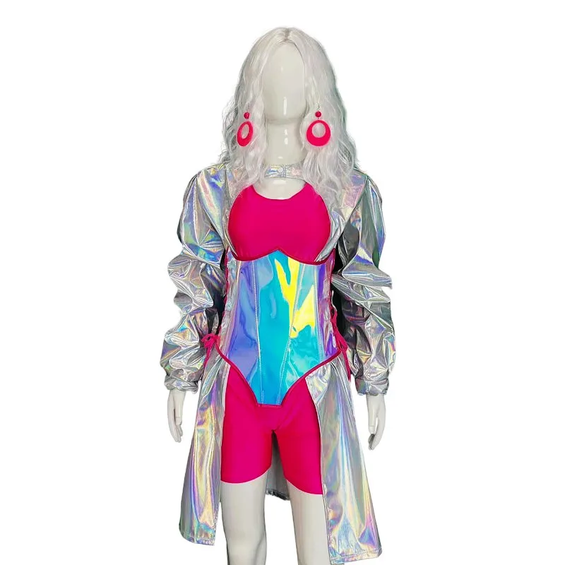 Silver Rose Laser Rave Outfit for Women Singer Dancer Performance Dance Costume Bar Nightclub Groups Stage Wear
Silver Rose Laser Rave Outfit for Women Singer Dancer Performance Dance Costume Bar Nightclub Groups Stage Wear