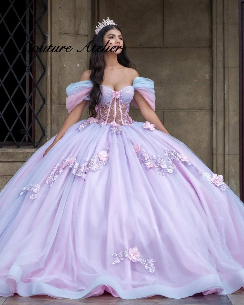 Purple And Blue 15 Years Quinceanera Dresses Ball Gown Beads Applique Mexican Birthday Dress vestidos xv años Customized 
Purple And Blue 15 Years Quinceanera Dresses Ball Gown Beads Applique Mexican Birthday Dress vestidos xv años Customized