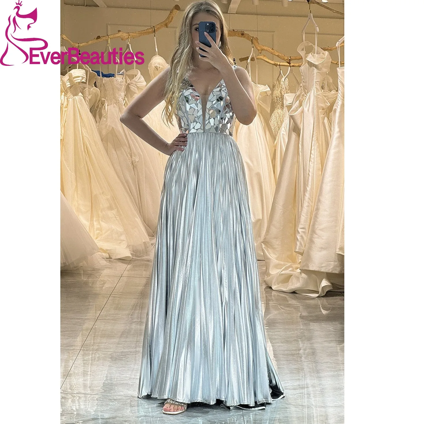 A Line Pleated Prom Dresses for Women 2024 Sexy V Neck Vestidos De Gala Mujer Glitter Sequin Formal Party Dresses Long
A Line Pleated Prom Dresses for Women 2024 Sexy V Neck Vestidos De Gala Mujer Glitter Sequin Formal Party Dresses Long