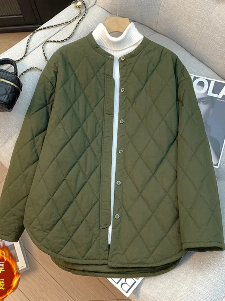 Retro Japanese Style Light Weight Pure Cotton Women's Jacket Casual All-Match Coat Green Autumn Winter Inner Diamond P...
Retro Japanese Style Light Weight Pure Cotton Women's Jacket Casual All-Match Coat Green Autumn Winter Inner Diamond P...