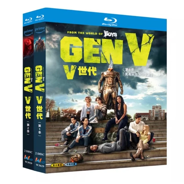 Blu-ray BD Discs High-Definition US TV Series Gen V Seasons 1–2 2025 4 Discs
Blu-ray BD Discs High-Definition US TV Series Gen V Seasons 1–2 2025 4 Discs