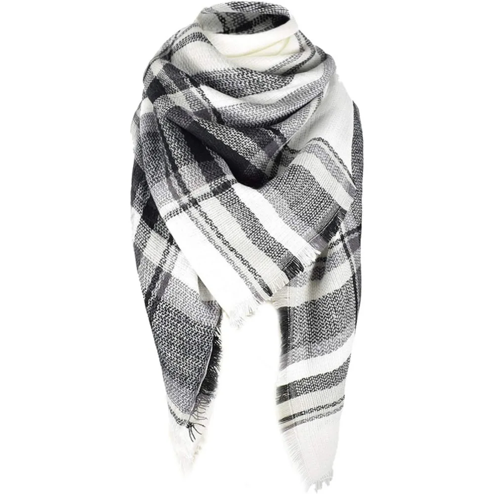 American Trends Womens Fall Winter Scarf Plaid Tassel Soft Warm Blanket Scarves Womens Shawl Wraps
American Trends Womens Fall Winter Scarf Plaid Tassel Soft Warm Blanket Scarves Womens Shawl Wraps