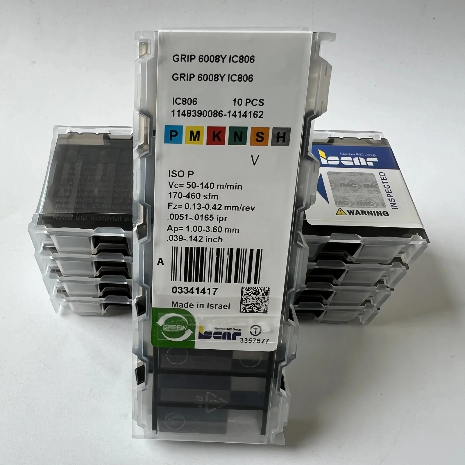 GRIP6008Y IC806 / Industrial indexable Carbide Inserts 10 Pcs
GRIP6008Y IC806 / Industrial indexable Carbide Inserts 10 Pcs