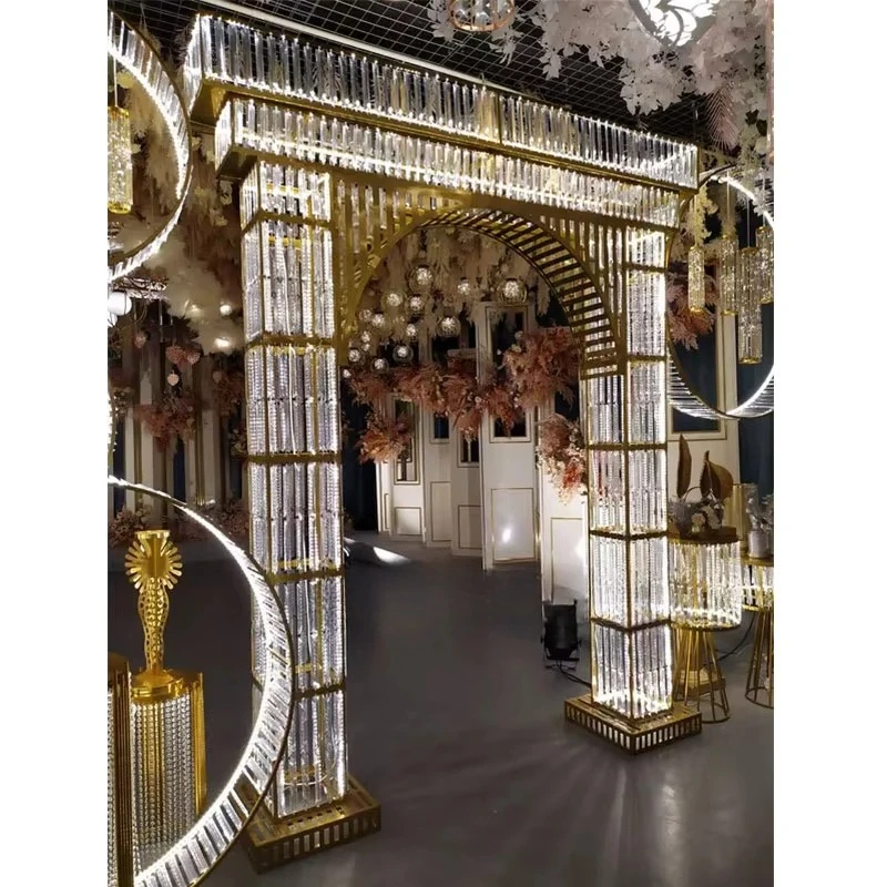 2020 New Design Crystal Wedding Background Wedding Stage Decoration Gold Background
2020 New Design Crystal Wedding Background Wedding Stage Decoration Gold Background