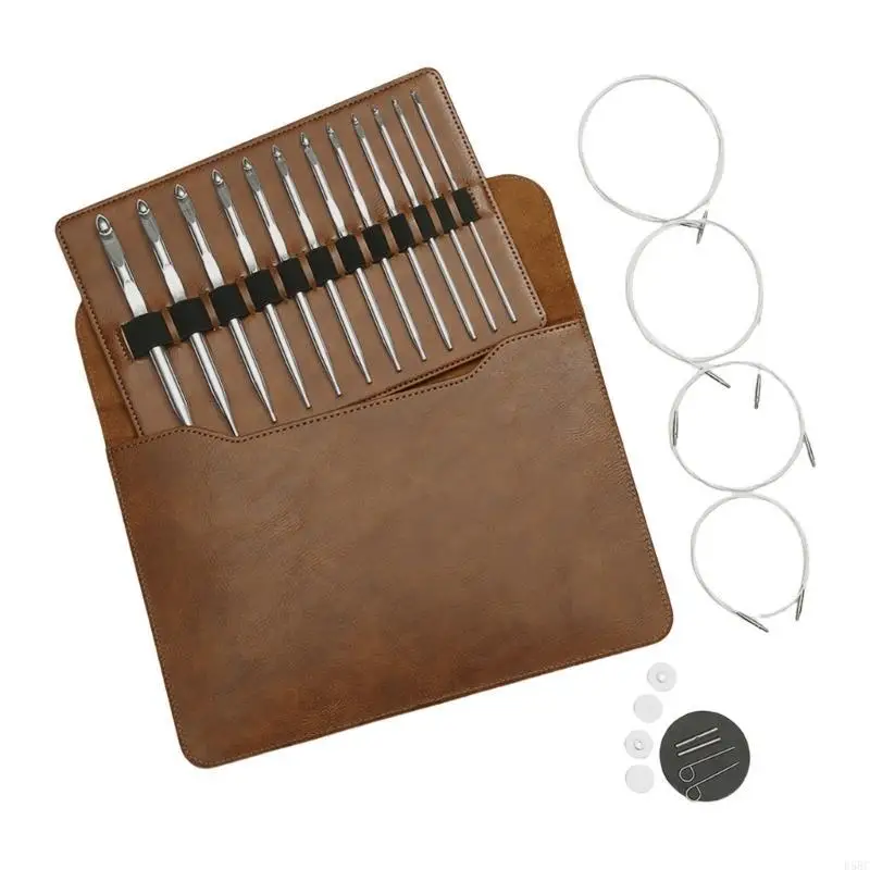 Interchangeable Crochet Hook with Storage Bag 3-10.0mm Tunisian Crochet Hook
Interchangeable Crochet Hook with Storage Bag 3-10.0mm Tunisian Crochet Hook