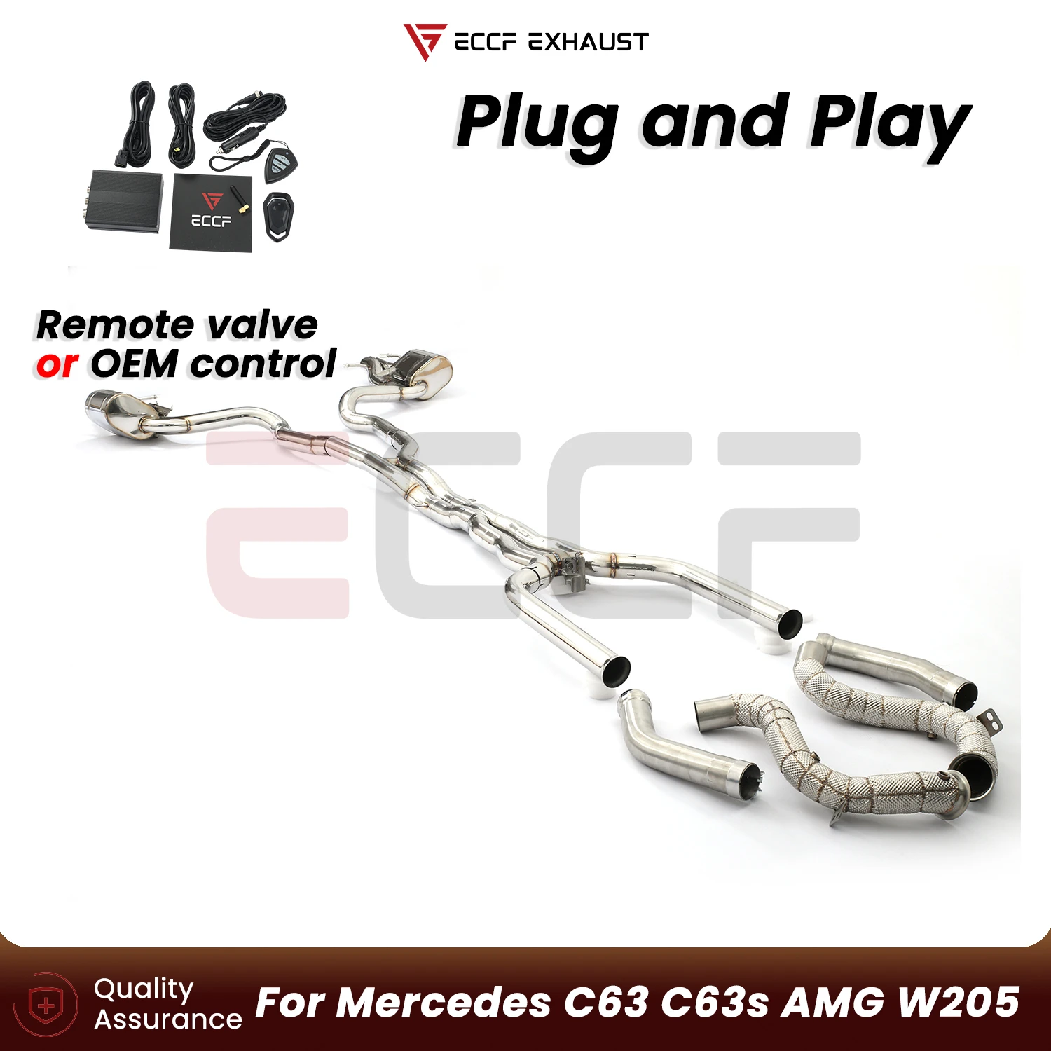 Sporty Stainless steel Complete exhaust system FOR Mercedes C63 C63s AMG W205 Aggressive Exhaust Sound Plug and Play
Sporty Stainless steel Complete exhaust system FOR Mercedes C63 C63s AMG W205 Aggressive Exhaust Sound Plug and Play