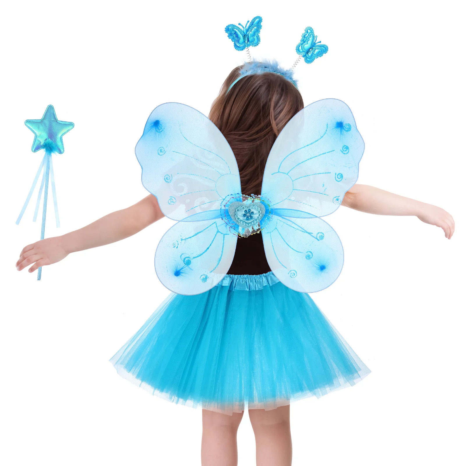 Butterfly Wings Skirt Suit Fairy Costume Set Princess Outfit Cosplay Tutu Stockings Toddler Clothes Elegant Style Premium
Butterfly Wings Skirt Suit Fairy Costume Set Princess Outfit Cosplay Tutu Stockings Toddler Clothes Elegant Style Premium