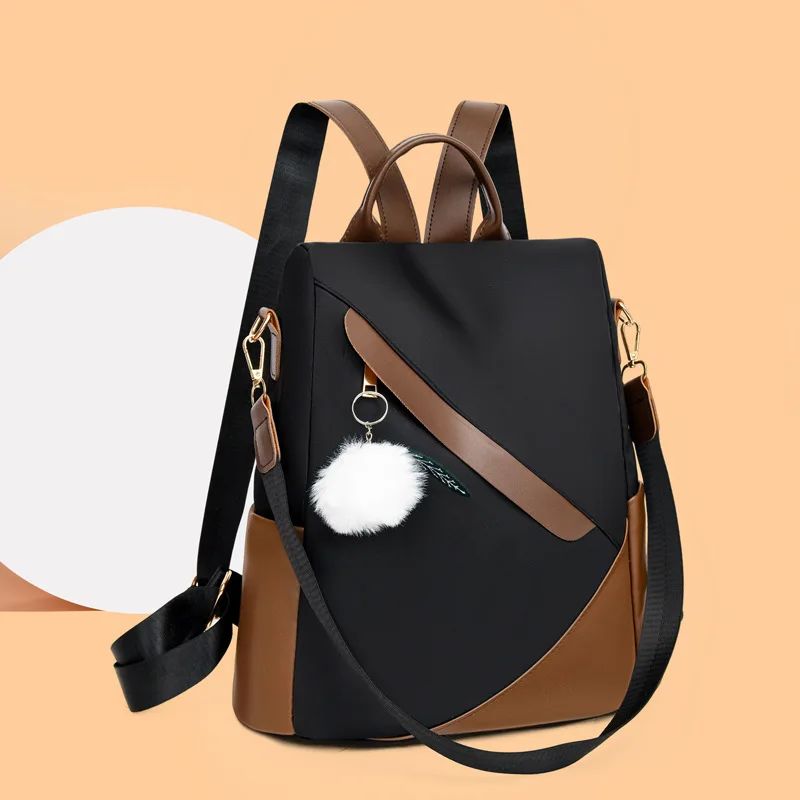 2025 new style of fashionable and simple ladies' backpack travel backpack large capacity and cute color-blocking schoolbag
2025 new style of fashionable and simple ladies' backpack travel backpack large capacity and cute color-blocking schoolbag