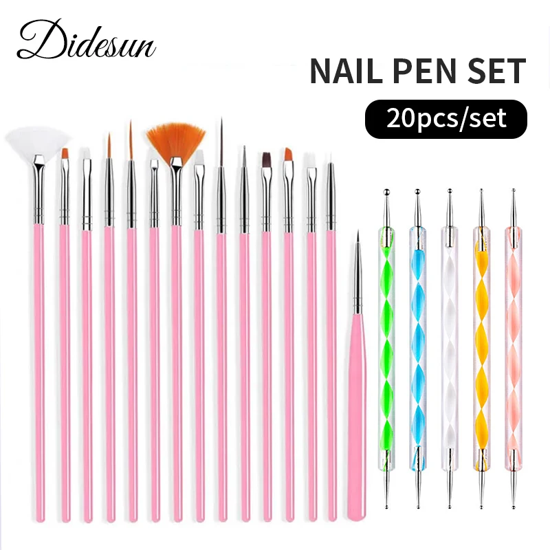 Nail Brushes Set Professional Nail Supplies For Acrylic UV Gel Drawing Dotting Manicure Nail Art Design Tools Makeup Accessories
Nail Brushes Set Professional Nail Supplies For Acrylic UV Gel Drawing Dotting Manicure Nail Art Design Tools Makeup Accessories