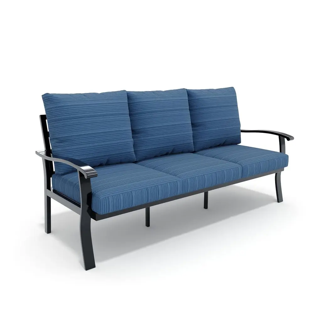 Outdoor Couch Aluminum Patio Furniture Sofa, 3Seat AllWeather Metal Outdoor Patio Furniture with Cushions, Blue
Outdoor Couch Aluminum Patio Furniture Sofa, 3Seat AllWeather Metal Outdoor Patio Furniture with Cushions, Blue