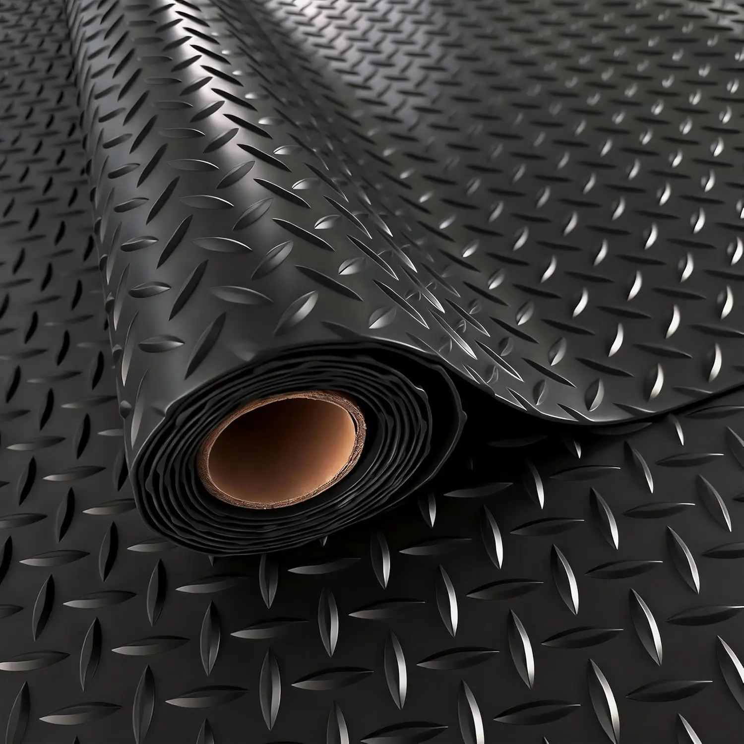 4x8 FT Garage Floor Mat, 2.8mm Thickened PVC Diamond Plate, Non-Slip Rubber Flooring Rolls for Under Car, Heavy Duty Protection
4x8 FT Garage Floor Mat, 2.8mm Thickened PVC Diamond Plate, Non-Slip Rubber Flooring Rolls for Under Car, Heavy Duty Protection