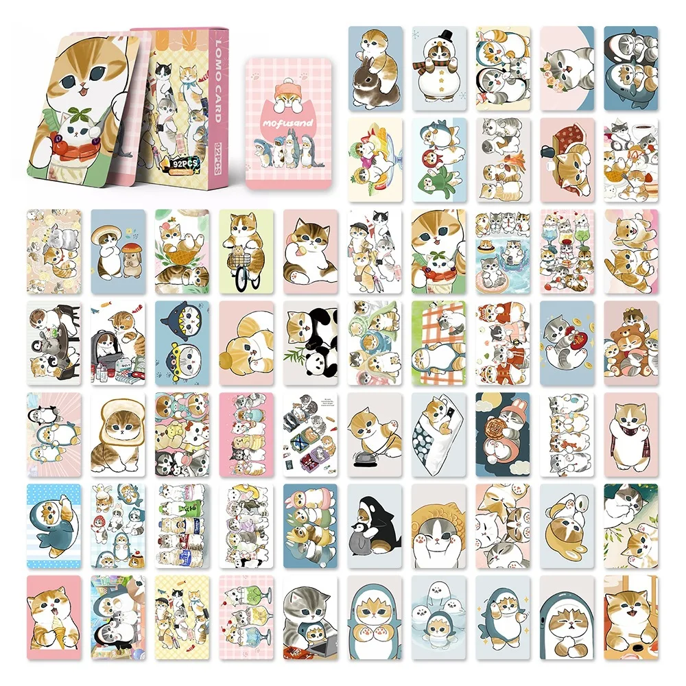 Mofusand Shark Cat 92PCS Photo Card Set Anime Lomo Cards Sticker Box for Scrapbook Diary Album Collection Women Gifts
Mofusand Shark Cat 92PCS Photo Card Set Anime Lomo Cards Sticker Box for Scrapbook Diary Album Collection Women Gifts