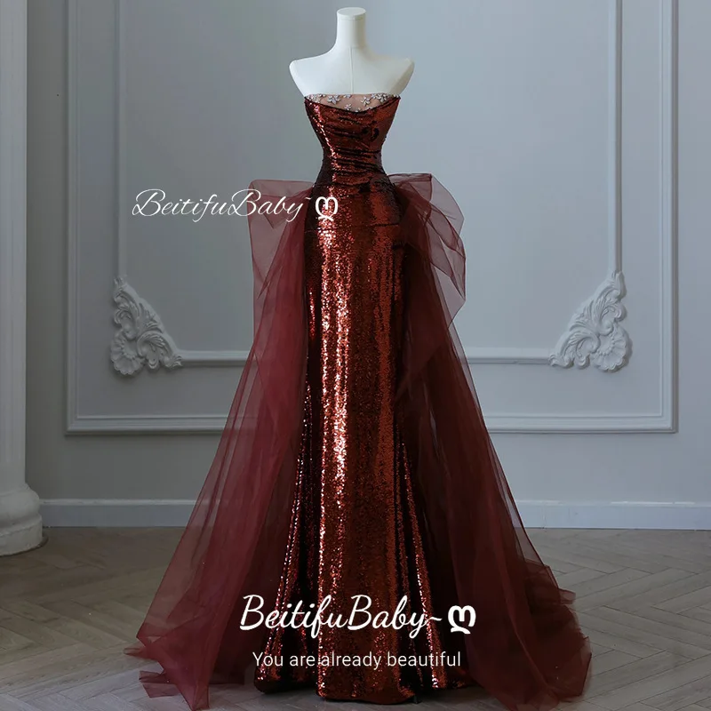 BeitifuBaby Women's Evening Dresses Princess Style Off The Shoulder Lace Sleeveless Mermaid Skirts Retro Banquet Gown Vestidos
BeitifuBaby Women's Evening Dresses Princess Style Off The Shoulder Lace Sleeveless Mermaid Skirts Retro Banquet Gown Vestidos