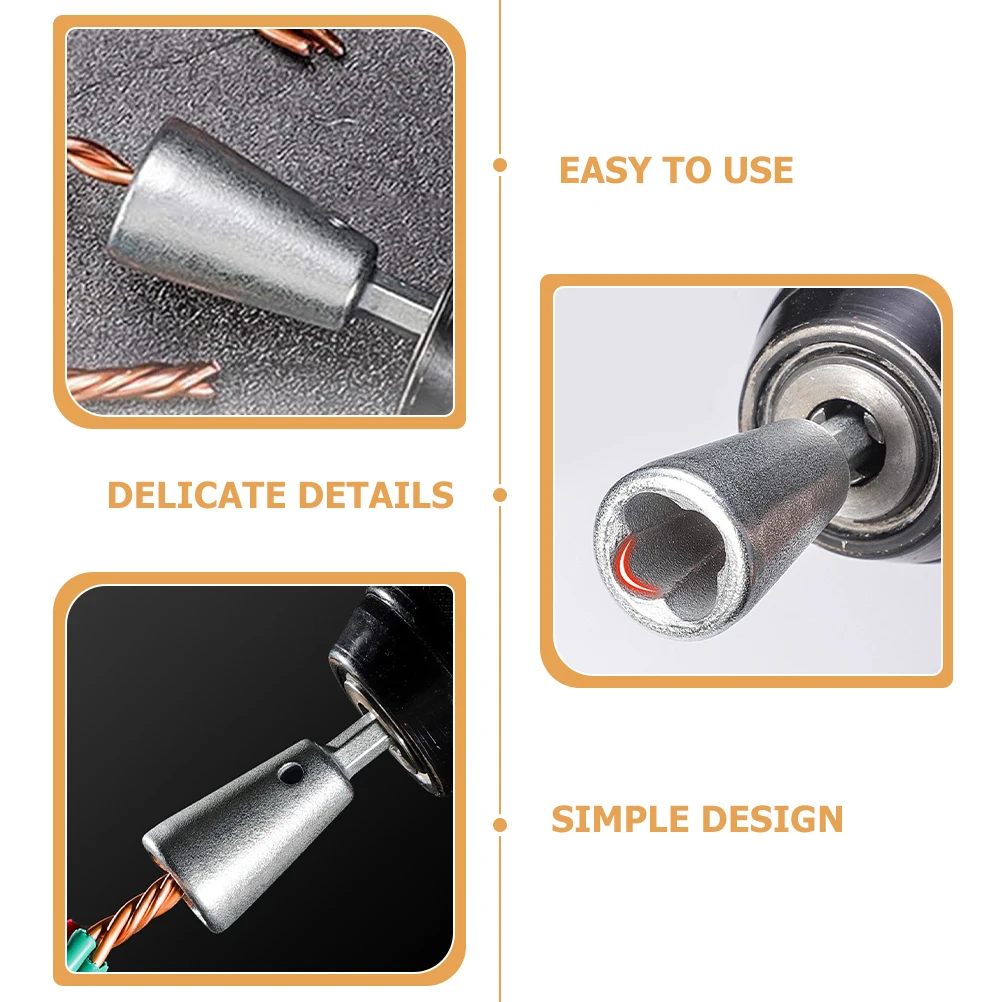 Wire Twisting Tool Metal Connector for Drill Electrical Connection Reliable Wire Twist Tool for DIY and Professional
Wire Twisting Tool Metal Connector for Drill Electrical Connection Reliable Wire Twist Tool for DIY and Professional