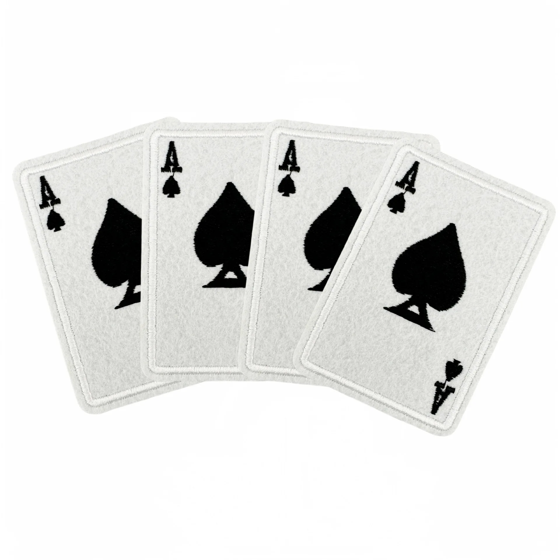 4Pcs Poker A of spades Series Iron on Adhesive Embroidered Patches For Sew on Clothes Hat Backpack Sticker decor Coat Applique
4Pcs Poker A of spades Series Iron on Adhesive Embroidered Patches For Sew on Clothes Hat Backpack Sticker decor Coat Applique
