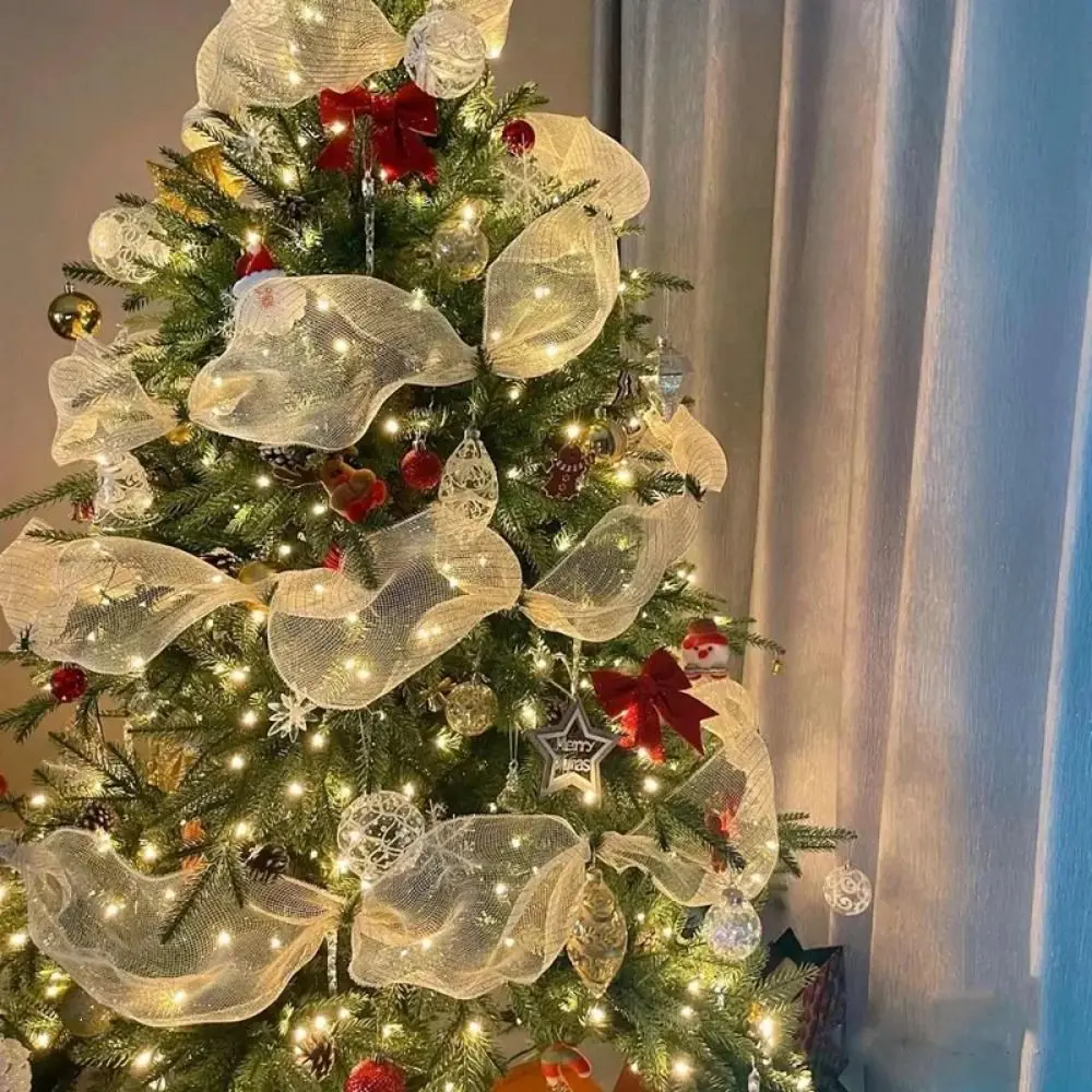 Shiny Christmas Decoration Mesh Ribbon 26cm Colorful Xmas Tree Ribbon Handmade DIY Craft Christmas Flower Wreath Mesh
Shiny Christmas Decoration Mesh Ribbon 26cm Colorful Xmas Tree Ribbon Handmade DIY Craft Christmas Flower Wreath Mesh