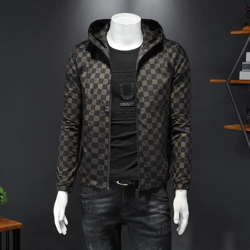 New Hooded Jacket Men's Jacket Trend Brand Fashion Vintage Bomber Jacket Slim Casual Plaid Large Size Baseball Jacket Coat
New Hooded Jacket Men's Jacket Trend Brand Fashion Vintage Bomber Jacket Slim Casual Plaid Large Size Baseball Jacket Coat