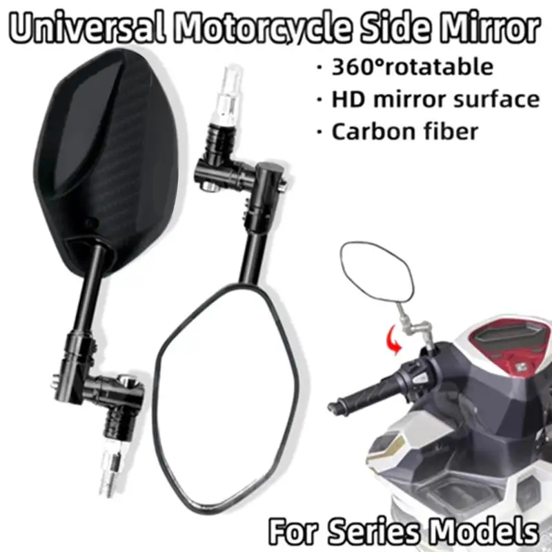 NewA Pair Motorcycle Straight Pole Side Mirrors For 360 Degree Folding Mechanism
NewA Pair Motorcycle Straight Pole Side Mirrors For 360 Degree Folding Mechanism