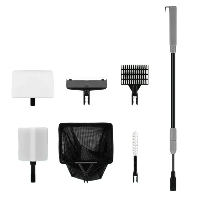 Aquariums Cleaners Long Handle Gravels Rakes Fishtanks Cleaning Tool with Algae Scrapers TubeBrush Fishtanks Cleaning Tool
Aquariums Cleaners Long Handle Gravels Rakes Fishtanks Cleaning Tool with Algae Scrapers TubeBrush Fishtanks Cleaning Tool