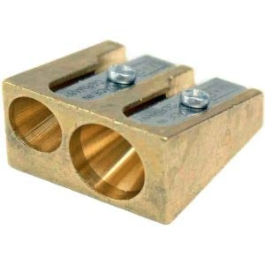 M+R Brass Artists Pencil Sharpener - choose from 4 shapes! Made in Germany - finest in the world! (603 - Double Wedge)
M+R Brass Artists Pencil Sharpener - choose from 4 shapes! Made in Germany - finest in the world! (603 - Double Wedge)