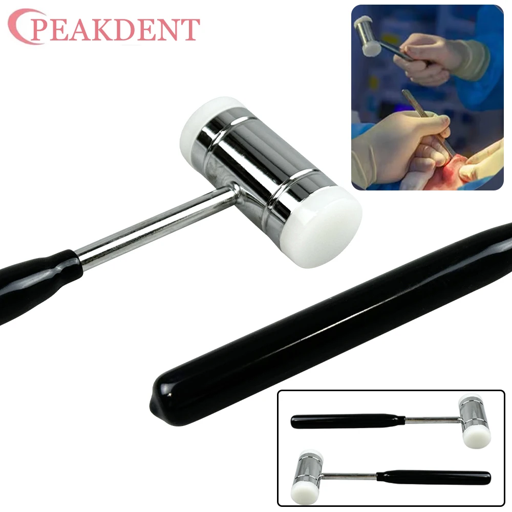 Dental Bone Hammer Double-headed Nylon Handle Teeth Surgical Extraction Tool Dentist Instrument For Tooth Extraction And Implant
Dental Bone Hammer Double-headed Nylon Handle Teeth Surgical Extraction Tool Dentist Instrument For Tooth Extraction And Implant