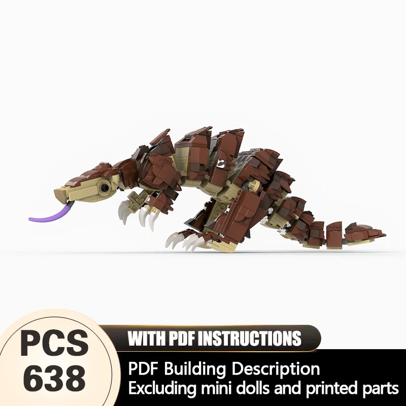 Creators Animal Series Model MOC Building Bricks Brown Pangolin Modular Technology Gifts Holiday Assemble Children Toys Suit
Creators Animal Series Model MOC Building Bricks Brown Pangolin Modular Technology Gifts Holiday Assemble Children Toys Suit