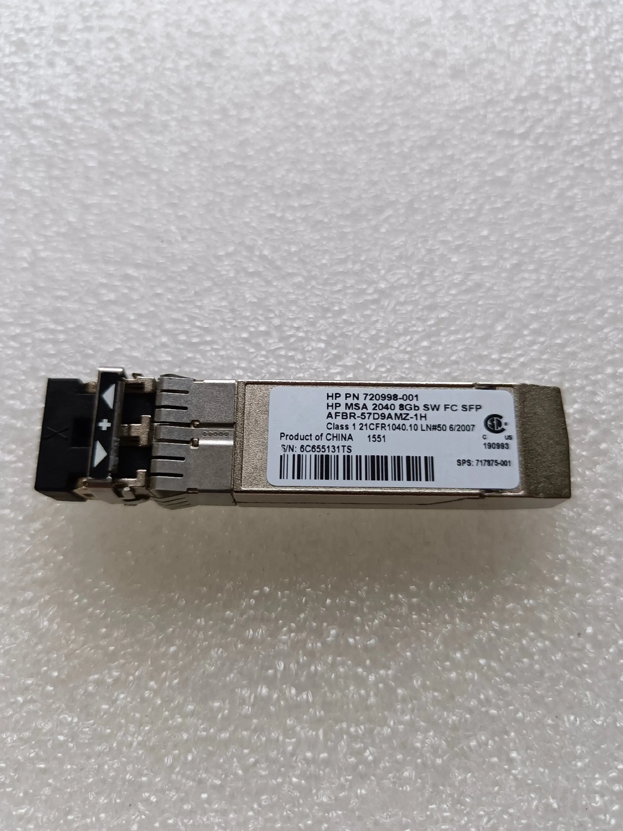 720998-001 720998-002 AFBR-57D9AMZ-1H/717875-001/MSA 2040 8GB SW FC SFP C8R23A storage fiber module
720998-001 720998-002 AFBR-57D9AMZ-1H/717875-001/MSA 2040 8GB SW FC SFP C8R23A storage fiber module