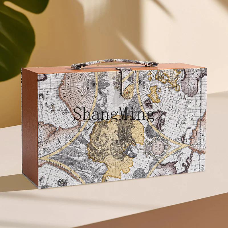 PYH red wine box double leather box high-end wine gift box packaging iversal 2 red wine empty
PYH red wine box double leather box high-end wine gift box packaging iversal 2 red wine empty