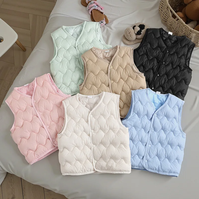 Children's clothing 2025 autumn and winter new children's down cotton vest boys and girls baby vest medium and small children's
Children's clothing 2025 autumn and winter new children's down cotton vest boys and girls baby vest medium and small children's