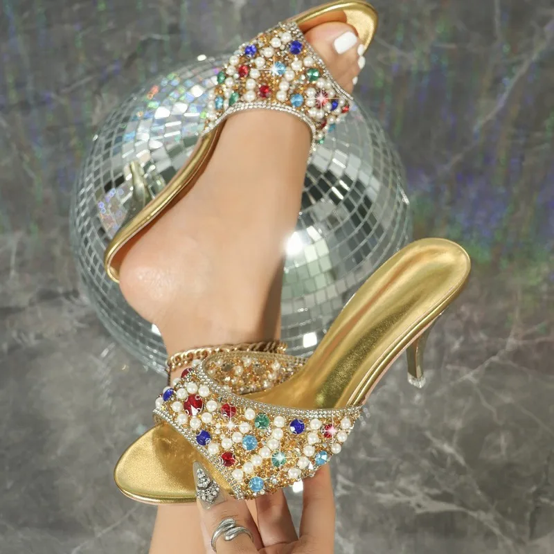 New Womens Shoes Exquisite Imitation Pearl High Heeled Sandals for Woman Fashion Model Casual Shoes Designer Shoes Zapatos Mujer
New Womens Shoes Exquisite Imitation Pearl High Heeled Sandals for Woman Fashion Model Casual Shoes Designer Shoes Zapatos Mujer
