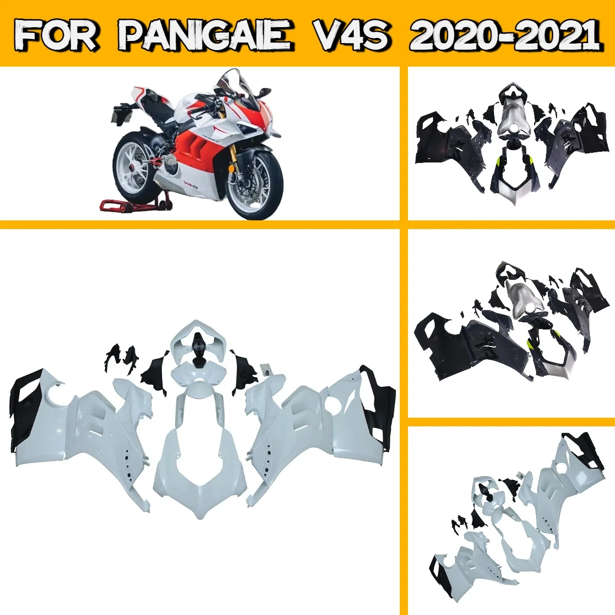 Quality Fairing Kit 2020 2021 Panigaie V4S Painted ABS Fairing Bodywork Cowl Kit for 20 21 Ducati Panigaie V4S Customize Paint
Quality Fairing Kit 2020 2021 Panigaie V4S Painted ABS Fairing Bodywork Cowl Kit for 20 21 Ducati Panigaie V4S Customize Paint